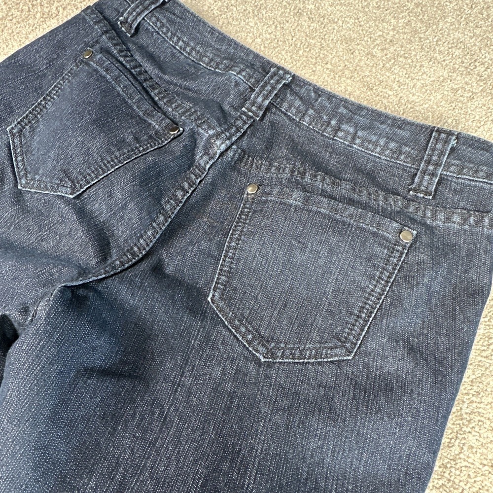 CJ Banks Women Denim Mod Curvy Fit Capri Petite Woman 6P Jeans A1705‎ embroidery - Picture 8 of 14